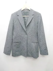 ◇ UNTITLED アンタイトル ウール混 シンプル 無地 センターベント 長袖 ジャケット サイズ11 ダークグレー レディース P  【1402160013262】