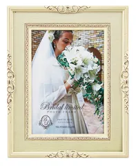 フォトフレーム ブライダル リミテッド フォトフレーム キャビネ（アイボリー）/インテリア 壁掛け 立てかけ 記念 写真 飾り ギフト プレゼント 出産祝い 結婚祝い 写真立て おしゃれ 飾る かわいい Sサイズ