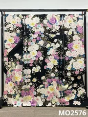 振袖 豪華 金彩 紋意匠 薔薇 洋花 身丈168cm ゆったりめ MO2576