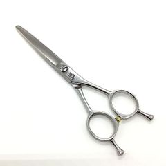 【内海ウツミUTSUMI】JYO城STROKE60スライド シザー メガネ 理容 美容ハサミ 美容師 理容師 右利き 6インチ 中古 sc1948