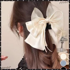 ヘアクリップ 大きめ レディース リボン バンスクリップ ヘアアレンジ アクセ 髪飾り 髪留め パール飾り 可愛い オルチャン お洒落 結婚式 発表会 ヘアアクセサリー ファッション小物 誕生日 プレゼント