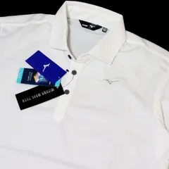 ●送料390円可能商品 ミズノ ゴルフ MIZUNO GOLF 新品 メンズ 吸汗速乾 ストレッチ 半袖 ポロシャツ 白 [52JA9056011N-XL] 一 三 参★QWER