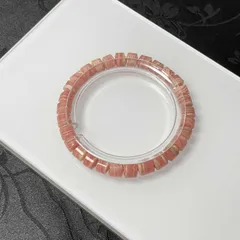 夢色 EU製 ★インカローズ★天珠型ブレス パワーストーン 原石 天然石 高級 ギフト バラ色 約6.5*6mm ZB8064