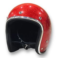 Greaser Helmets 赤ラメ ジェットヘルメット L Greaser Helmets 赤ラメ ジェットヘルメット L
