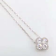 【新品仕上済】ポンテヴェキオ/Ponte Vecchio 5P ダイヤモンドネックレス K18WG-1.4g 0.15ct ホワイトゴールドのサムネイル