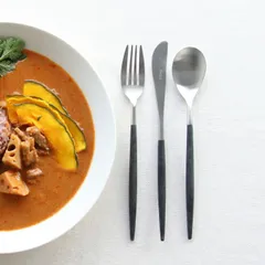 新品 クチポール ミオ ブラック ディナー3点セット（ディナーナイフ・ディナーフォーク・ディナースプーン） Cutipol MIO 正規販売代理店 カトラリー ブラッシュド マット 