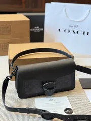 新品同様✨COACH コーチ　二つ折り　財布　タビーウォレット　ブラック　レザー BPF03_CA193 B4BK_BLACK00?$VS_1500$