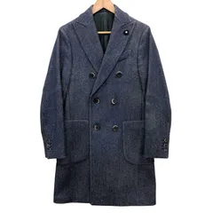 LARDINI ラルディーニ　ダブルチェスターコート　48 LARDINI（ラルディーニ）SPECIALスペシャル ウールフランネル