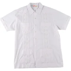 Supreme キューバシャツ 半袖シャツ ホワイト Supreme シュプリーム 19SS Flowers Guayabera S/S Shirt 半袖