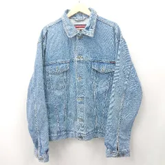 ◇ ⊇ chevy シボレー デニム系 ストリート系 長袖 デニムジャケット サイズＸＸＬ ブルー系 メンズ E  【1507250012870】