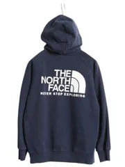 【お得なクーポン配布中!】 ノースフェイス 両面 プリント スウェット フード パーカー レディース S / The North Face プルオーバー トレーナー アウトドア 裏起毛 紺