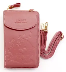 【中古】モバイル雑貨 スヌーピー(ピンク) 桜柄 財布機能付きスマホショルダー 「PEANUTS(SNOOPY)」