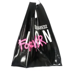ディースクエアード DSQUARED2 22SS ICON＆FOREVERプリント ショッピングバッグ トートバッグ 鞄 UNI 黒 ブラック S83SP0066 メンズのサムネイル