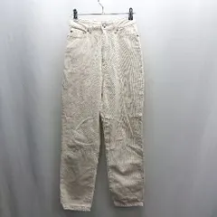◇ ⊂ AZUL BY MOUSSY アズールバイマウジー デニム ストレートパンツ サイズS アイボリー レディース E  【1503050012799】