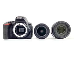 【全額返金保証】【最速発送】Nikon デジタル一眼 D5500 ダブルズームキット ブラック 動作確認済 シャッター17634回