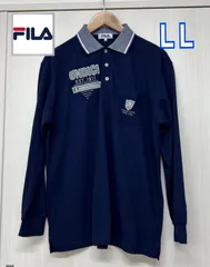 FILA　メンズ　ゴルフ長袖ポロシャツ　LL