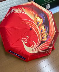 中国紅西鳳傘　赤い傘