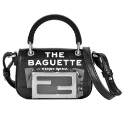 フェンディ FENDI マークジェイコブス MARC JACOBS ナノ バケット ハンドバッグ 2WAY レザー 7AS136 ブラック ショルダーバッグ レディース【中古】