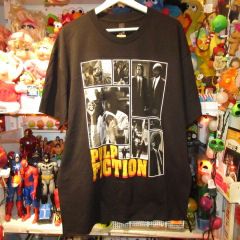 PULPFICTION T-shirt featuring Uma Thurman and John Travolta, Men's Size L, Brand New, Tarantino Figure Doll Plush Toy