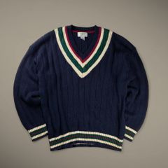古着 AMERICAN WEEKEND アメリカン ウィークエンド / チルデン 3D ニット コットンリネン SIZE:XL