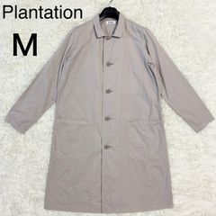 【Plantation】プランテーション　スプリングコート　薄手トレンチコート　ベージュ　Mサイズ