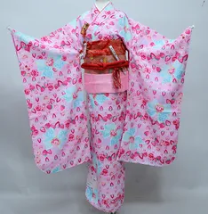 七五三 七歳 女児 着物フルセット 着物は花ひめシリーズ 豪華絢爛 女の子 7才 7歳 七才 祝着 NO39395