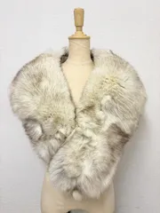 フォックスファーショール リアルファー 白系 成人式 C25101211