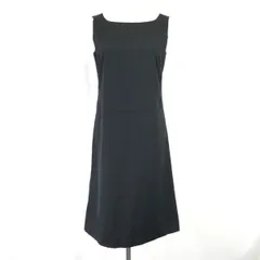 日本製★コムサデモード/COMME CA DU MODE★ノースリーブワンピース/フォーマル/ミモレ【レディースM/黒/black】Tops/Shirts/Dress/Made in Japan◆cBH588<sale>