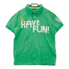 サイズ：4 PEARLY GATES パーリーゲイツ  半袖ポロシャツ ニコちゃん  グリーン系 [240101216871]# ゴルフウェア メンズ