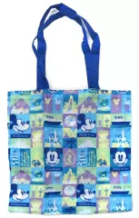 【中古】雑貨 ミッキーマウス柄(ブルー) エコバッグ 「ディズニー」 東京ディズニーリゾート限定