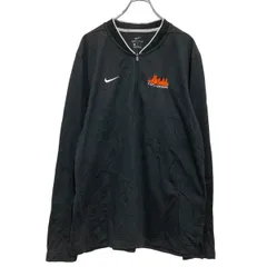 NIKE 長袖 ハーフジップ ジャージTシャツ L ブラック ナイキ スポーツウェア ロンT ロングTシャツ 古着卸 アメリカ仕入 a701-5713