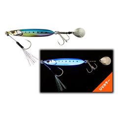 JACKALL ジャッカル BIGBACKER E-BRADE ビッグバッカー E-ブレード 60g UVイワシ ただ巻き ブレードジグ 青物 サゴシ対応 サーフ シーバス 海釣り ルアー