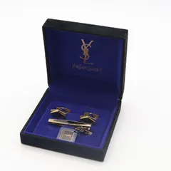 良品 イヴサンローラン 箱付き ネクタイピン/カフス ゴールド メンズ/レディース 2000000 NSK KRK