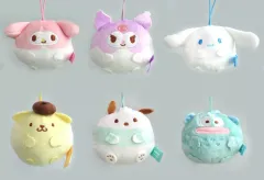 【中古】キーホルダー 全6種セット 「サンリオキャラクターズ かぷぐるみ ふにゅまる!マスコットコレクション」