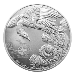 [保証書・カプセル付き] 2023年 (新品) サモア「四神・朱雀」純銀 1オンス 銀貨