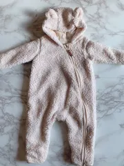 H&M クマ耳付きカバーオール