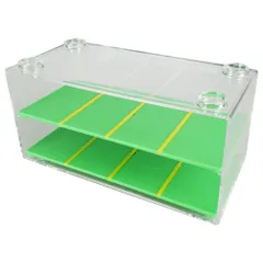 ミニカー コレクション ディスプレイ ケース クリア 透明 アクリル製 駐車場風 パーキング 収納 