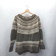 ◇ ⊇ CIAOPANIC TYPY チャオパニックティピー ノルディック 長袖 ニット サイズF ブラウン レディース E  【1410290038833】