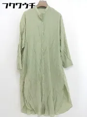 ◇ ITEMS URBAN RESEARCH アーバンリサーチ 長袖 ロング ワンピース サイズF グリーン系 レディース  【中古】 【1108030007675】