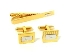 【美品】Dior　ディオール　カフス・タイピンセット　ゴールド　メッシュスクエア 楽天市場】クリスチャン ディオール Christian Dior ネクタイ