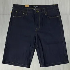 老舗LAブランド KnoBetta ノーベター 濃紺 インディゴ デニム 太め ショートパンツ (SJNS2)