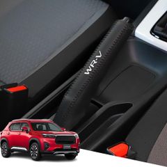 新品 Hearsheng ホンダ 新型WR-V/WRV DG5 DG系(2024年3月~)専用本革材質ブレーキカバー 内装カスタムパーツ アクセサリー爪キズ防止 保護カバー 汚れ防止 傷防止 取り付け簡単 車種専用設計(黒（黒ステッチ）)