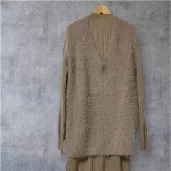 【商品番号49】 LARUTA ラルータ ロングワンピース NICE CLAUP 選べるリブニットワンピース×ファザーベストセット セットアップ ベージュ Mサイズ 着回し力 セットor単品活用