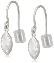 【数量限定】CZ GABA0031 フック ペアシェイブ ホワイトゴールド K10 ヴァンドーム青山]ピアス 【公式】[ヴイエー