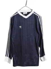 【お得なクーポン配布中!】 90s USA製 アディダス 長袖 サッカー プラクティス シャツ メンズ S / オールド 長袖 Tシャツ ユニフォーム トレーニング ゲーム ジャージ