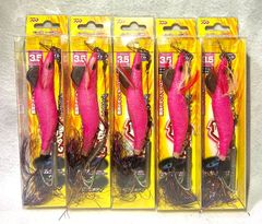 激安釣具 タコエギ 5個セット 釣具 ダンシング八ちゃん　シンカー付き　エギ 餌木 ケイムラ仕様　釣り　送料込み　ルアー　タコ釣り