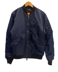 【期間限定価格】DIESEL　MA-1 　ブラック　リバーシブル　ダメージ加工 DIESEL ディーゼル MA1 メンズ ボンバージャケット ミリタリー