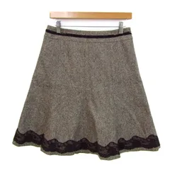 ブリジット スカート ボトムス フレア ウール 東京スタイル 未使用品 レディース 11サイズ ダークブラウン BRIGITTE