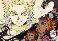 【中古】食器その他(キャラクター) 煉獄杏寿郎 紙製ランチョンマット 「鬼滅の刃×ufotable cafe 第7期 後期」 フード＆デザート注文特典