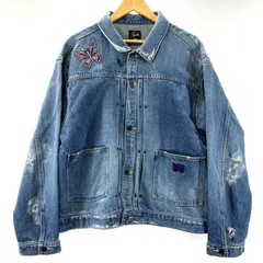 【中古】NEEDLES 22SS Papillon Patches Jean Jacket サイズXL ニードルス パピヨンパッチデニムジャケット インディゴ[92]のサムネイル